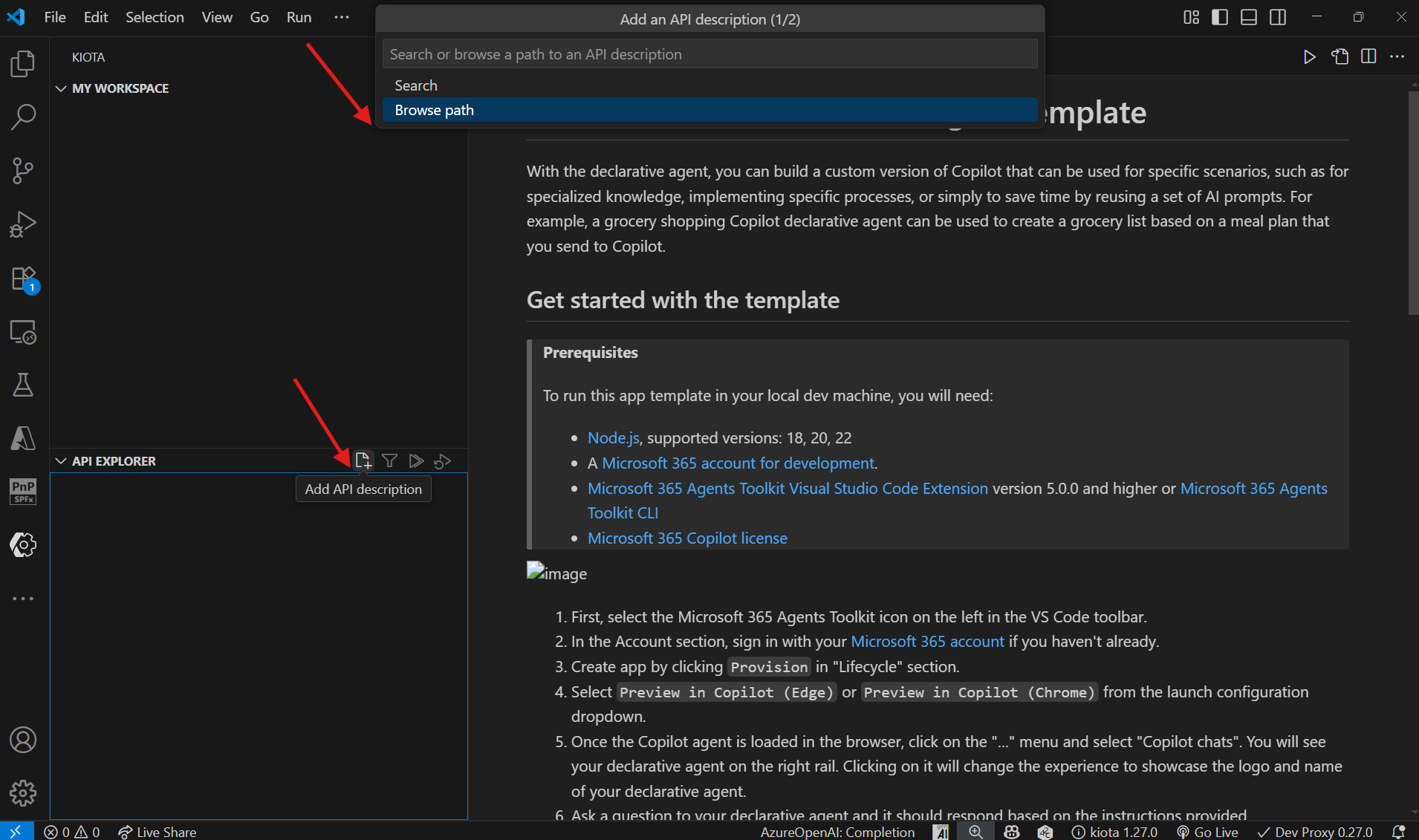 Generate the Copilot plugin