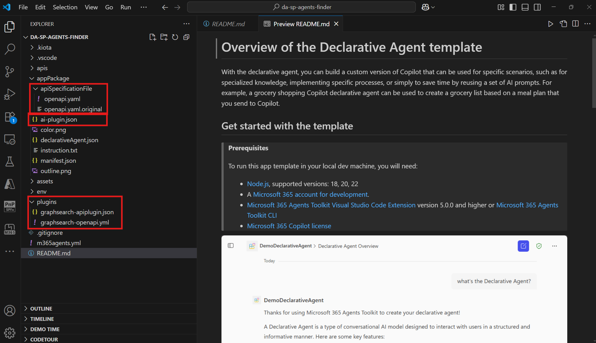 Import the plugin with Microsoft 365 Agents Toolkit